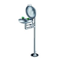 安赛瑞(SAFEWARE)立式洗眼器 水盆Φ30×H93cm 304不锈钢材质 配防尘罩 NZM