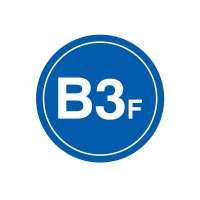 安赛瑞(SAFEWARE)楼层指示标识（B3F）Φ45cm 塑料板 NZM
