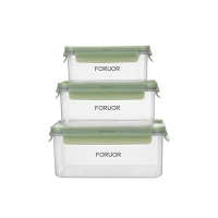 FORUOR雅识长方形保鲜盒三件套FU-CJK917
