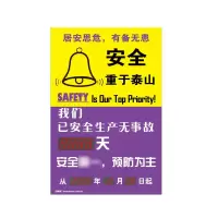 安赛瑞(SAFEWARE)LED安全生产天数纪录牌(安全重于泰山)60×90cm NZM