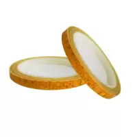 安赛瑞(SAFEWARE)安全帽警示反光贴(2卷装)1cm×8m 黄色 晶格反光材料 NZM