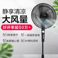 美的电风扇美的五叶大风量落地扇轻音电扇立式易拆洗定时电扇 FS40-13C