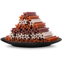 YaHo五星狗狗磨牙棒宠物零食耐咬幼犬泰迪洁齿骨除口臭补钙 狗狗零食 鸡肉味4罐