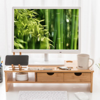 倍方 楠竹小鹿双抽屉 540*230*140mm 显示器增高架 (计价单位:个)