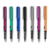 凌美(LAMY)Al-star 恒星翻盖木质墨水套装 F笔尖(默认黑色墨水) 炭黑 -