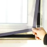 aurora 魔术贴自粘式纱窗 55*115cm 白纱灰边