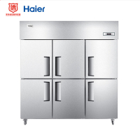 海尔 Haier SL-1450C3D3 商用不锈钢六门厨房冰箱 饭店酒店立式双温冰柜冷柜