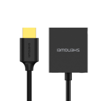 胜为(shengwei)HDMI转VGA线转换器 HV-702 高清视频转接头带音频 电脑电视盒子连接显示器投影仪线