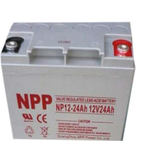 汤浅(YUASA) 耐普NPP蓄电池NPG12-24AH 12V24AH 太阳能免维护蓄电池