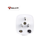 公牛 3插头 三脚插头T-10