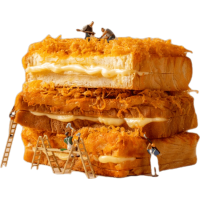 花木子 肉松乳酪面包540g*2