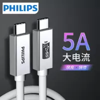 飞利浦typec数据线pd快充线双头ctoc公对公macbook充电ipadpro安卓 SWR1621D2-2米