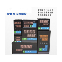 双屏数显仪表 智能温度压力液位数字显示控制器峰值显示报警 96*48横 继电器+变送输出