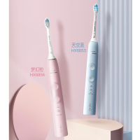 飞利浦(Philips) 电动牙刷情侣装HX6853+HX6856 3种模式 成人充电式声波震动 颜色随机