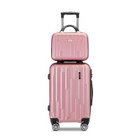 爱登堡(Edenbo)商务旅行拉杆箱20寸登机箱子母箱 F699玫瑰金(节假日不发货)