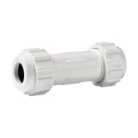 联塑 pvc自来水管 管材管道塑料配件 管件接头 给水管快速接头 DN20 5个/包