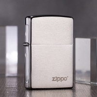 之宝(Zippo)打火机 拉丝镀铬商标200ZL