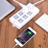 得力 18206 插座接线板插排插线板6孔5m插座插线板(单位:个)JHMS