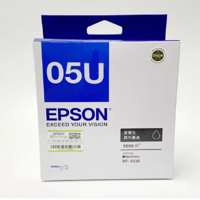 爱普生(EPSON)T05U1 黑色墨盒(适用WF-4838)约1200页 墨盒/墨水