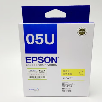 爱普生(EPSON)T05U4黄色墨盒(适用WF-4838/WF-7848机型)约1200页 墨盒/墨水