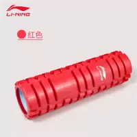 DP 李宁 瑜伽柱狼牙棒浮点泡沫筋膜滚轴筒健身肌肉放松器30X14cm红色