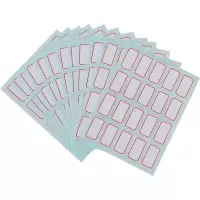 得力6416自粘性标贴14*25mm白色便签贴12张/包 10包装