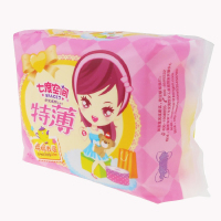 七度空间纯棉特薄日用卫生巾10片