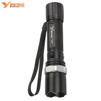 雅格 YG-336C LED变焦强光铝合金手电筒 远射程三挡调光 锂电池防水户外应急灯 3w 枪灰(单位:把)