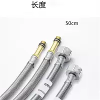 宗城 双头连接软管 4分 500mm 双根装