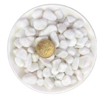 艾洁(AJ) 瓜米石 （WB1）天然白石子庭院景观铺路鹅卵石大小石头