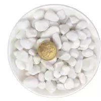 艾洁(AJ) 瓜米石 （WB1）天然白石子庭院景观铺路鹅卵石大小石头