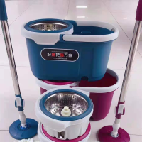 双驱动旋转拖把 配一个白头