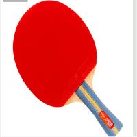 乒乓球拍红 双喜乒乓球拍 6星横拍双面反胶