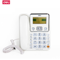 得力(deli)789 电话机可翻转大屏幕显示商务办公家用电话机免提来电显示座机