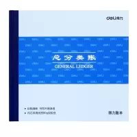 得力 3451总分类账 24K标准财务账册 财会用品 单个装
