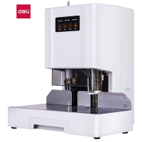 得力(deli) 14601激光定位自动财务装订机 装订厚度50mm 热熔胶铆管装订器