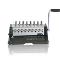 得力(deli) 3873手动装订装订机 梳式夹条胶圈装订器