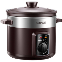 土陶釜胆 瓦罐汤 炖盅 煲汤锅 燕窝 炖汤锅 煮粥 4L 立体加热苏泊尔(SUPOR) 电炖锅 DG40YK6-30