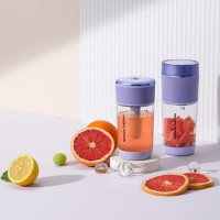 摩飞电器（Morphyrichards）榨汁机果汁机气泡果汁杯榨汁杯家用便携式水果榨汁机 MR9801 紫色