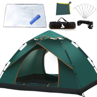 北极狼 BeiJiLang 全自动帐篷户外防雨野营双人双层免搭建3-4人野外露营帐篷套装