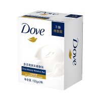 多芬(DOVE)香皂 柔肤乳霜香块100g*3块
