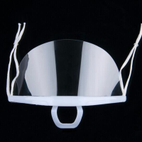 透明防雾口罩 酒店餐饮口罩餐厅 塑料卫生食品厨师口罩 厨房口罩(耐用防雾)10个/盒