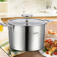 苏泊尔(SUPIR)304不锈钢汤锅 加厚复底 20CM 雅致不锈钢汤锅炖锅 ST20V1