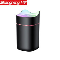 上亨(shangheng)加湿器usb大容量迷你香薰车载加湿器桌面超声波雾化器充电款SHZH-019黑色