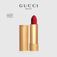 GUCCI古驰倾色绒雾唇膏金管哑光口红