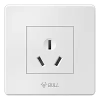 公牛(BULL) 开关插座 G07系列 16A大功率三孔空调插座 86型面板G07Z104 白色 暗装10个起订