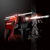 大有20V无刷充电电锤5401多功能冲击钻电锤打混凝土公路开凿电镐 双电5.2闪充