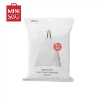 名创优品(miniso) 穿绳式垃圾袋3卷装大容量加厚家用宿舍手提收纳袋