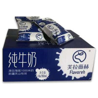 新疆芙拉薇赫纯牛奶(利乐枕)袋装学生全脂高蛋白生牛乳早餐纯鲜200ml*16袋 单箱价