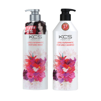 爱敬KCS可希丝花香系列弹性滋养洗护套装(洗发水600ml+护发素600ml)